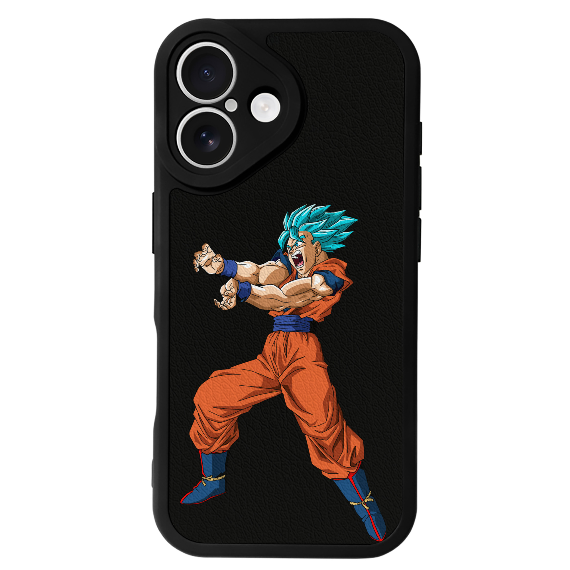 （画像用） ドラゴンボール 孫悟空（そん ごくう）Son Goku カカロット DRAGON BALL Kakarotto 【iPhone 16シリーズ対応】シリコンスマホケース（レザー調） 材質：シリコン